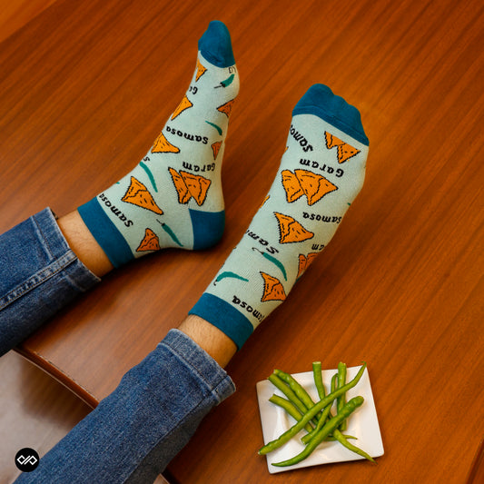 Dynamocks Samosa Ankle Length Socks for Men and Women.