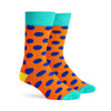 Bamboo Crew - Polka Dots - Orange_Blue